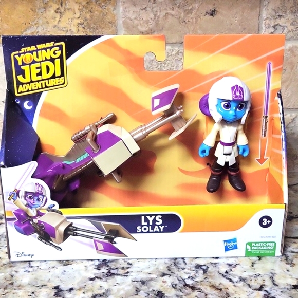 Star Wars Young Jedi Adventures Lys Solay & Speeder Bike - Picture 1 of 5